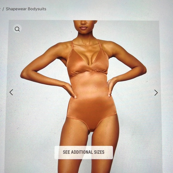 Skims Barely There Bodysuit Brief W/Snaps